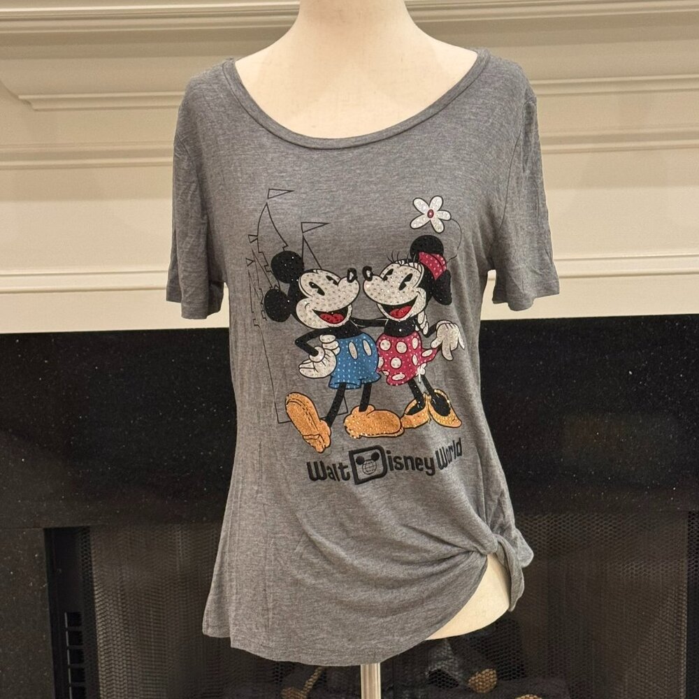 Disney Parks Walt Disney World Mickey & Minnie Graphic Tee – Women’s Small